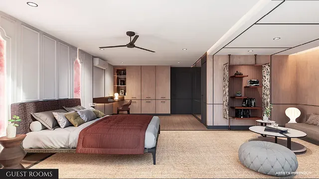 Guest Rooms at Chandak Sarvam (artist's impression)