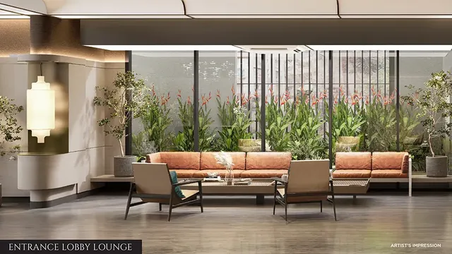 Entrance Lobby Lounge at Chandak Sarvam (artist's impression)