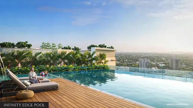 Infinity-Edge Pool at Chandak Sarvam (artist's impression)