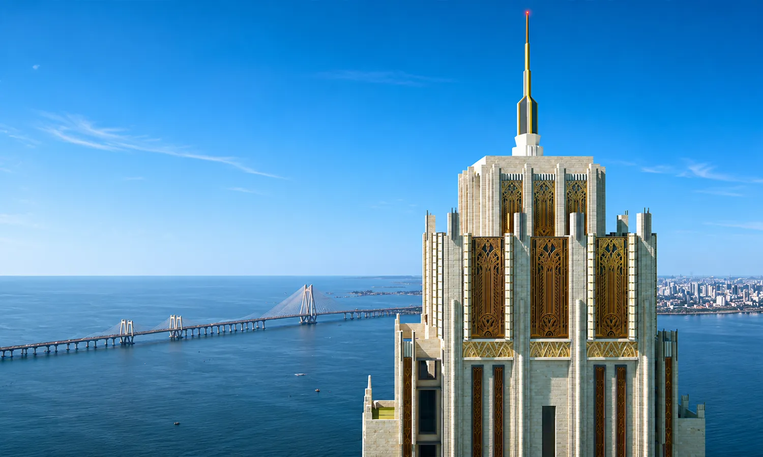 Art Deco Crown & Sea Link Views